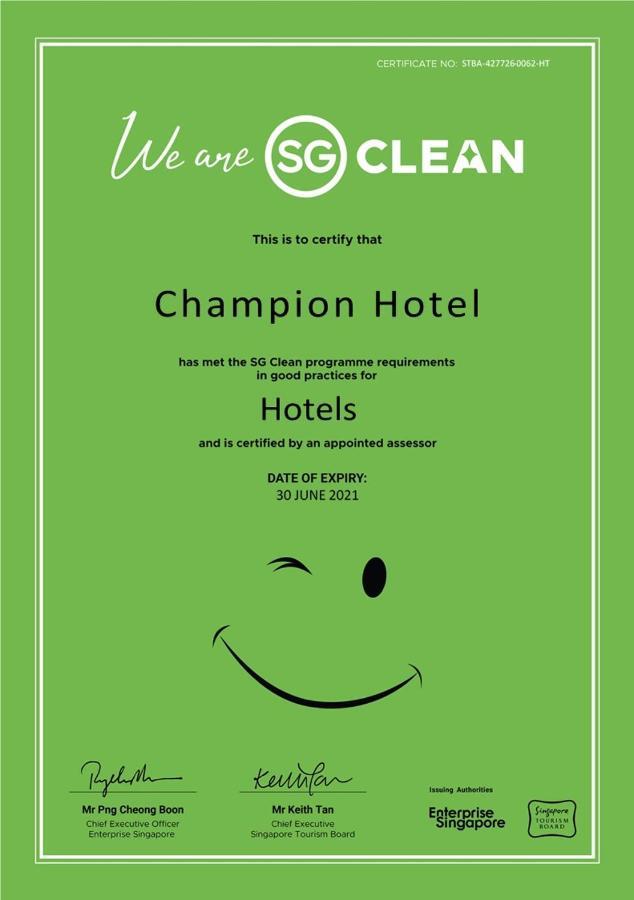 Champion Hotel Сингапур Экстерьер фото